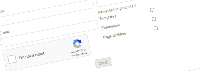 contact form page builder joomla